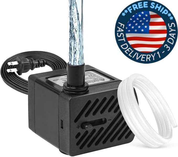 Bomba de agua sumergible pequeña de 50 GPH y 3 W, minibomba para fuente