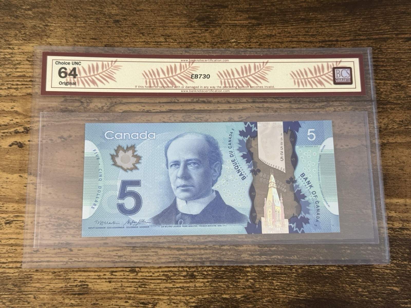 RARE CONSECUTIVE RADAR RUN - Canada $5 Frontier - HBM Pref - BCS 64 Choice UNC