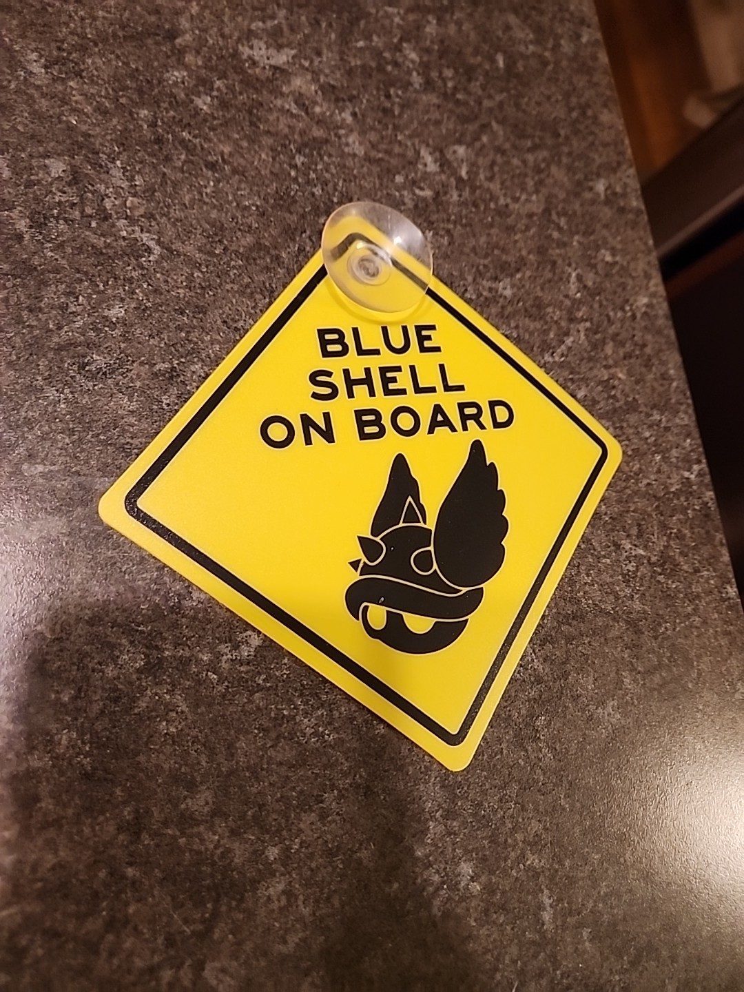 Blue Shell On Board Baby On Board Car Sign Mario Kart Themed Car Accessory New