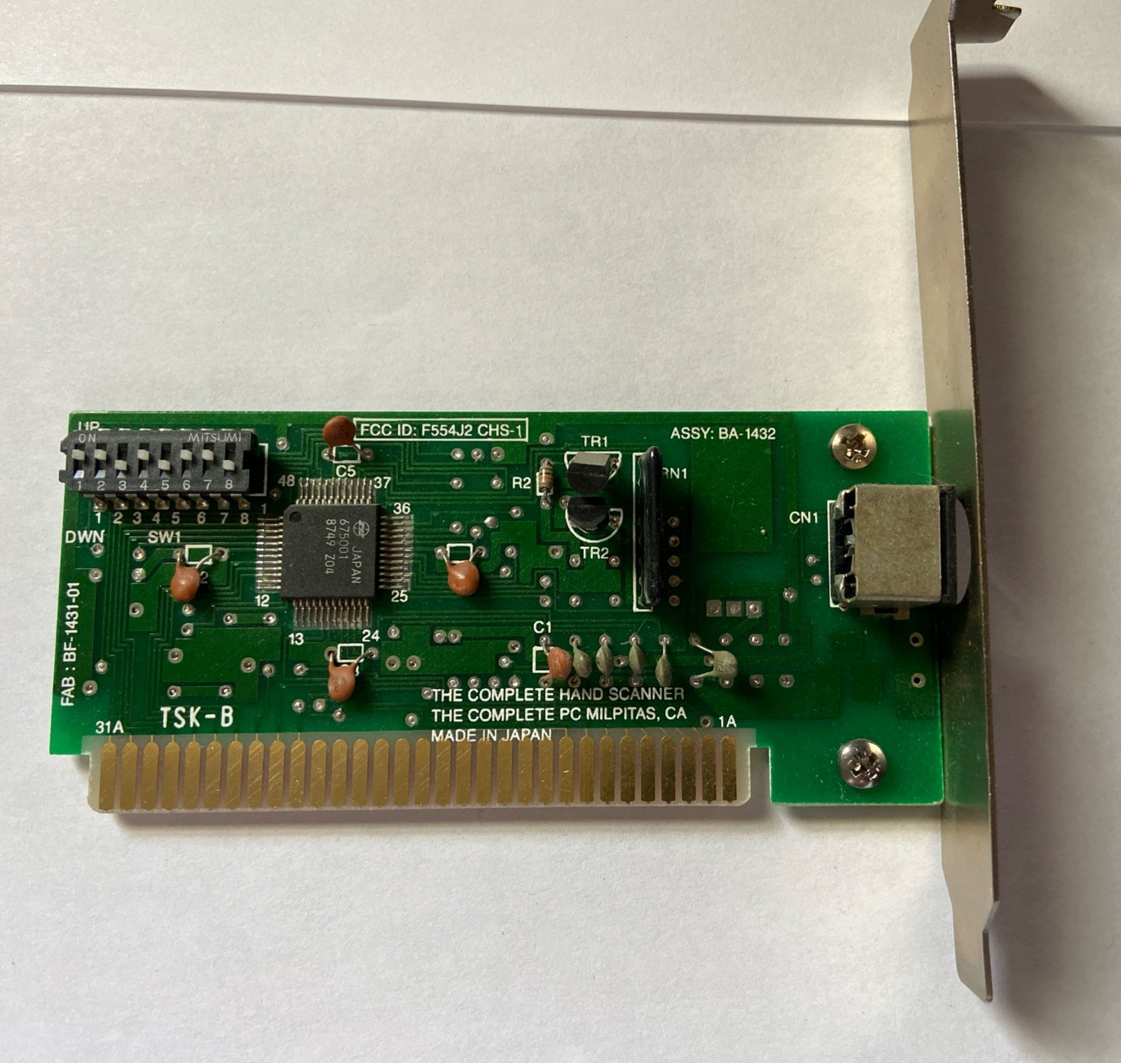The complete hand scanner BA-1432 BF-1432-01 ISA 8 Bit