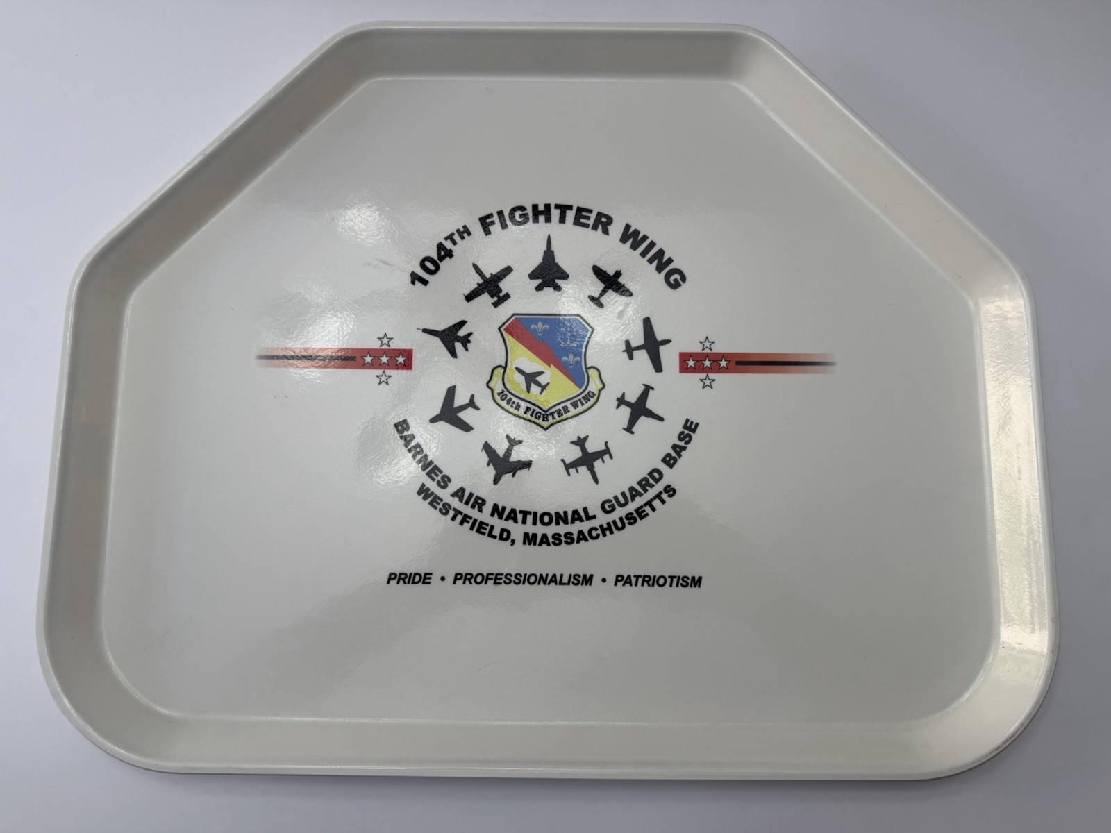 Camtray 104 Fighter Wings Food Tray 14” X 18” Barney Air National Base Vintage