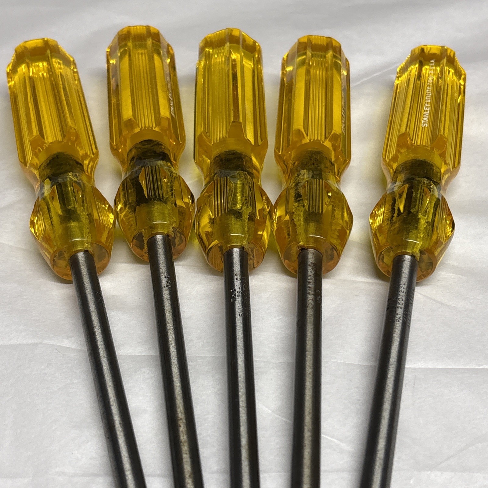 Vintage Stanley Utility 703-3 Phillips Head #3 Tip Screwdriver USA Lot Of 5 NOS