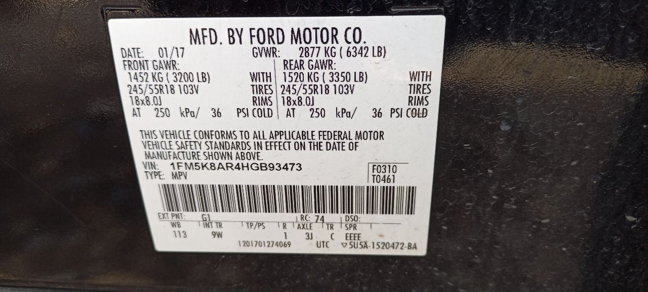 Chassis ECM Multiplex Network ID BT4D-13D264-AD Fits 15-19 EXPLORER 11839132