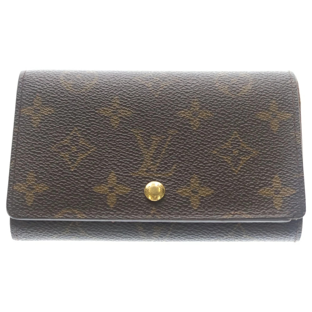 Louis Vuitton Portomone Monogram Bifold Wallet Brown