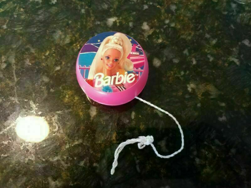 VTG YOS Barbie Yo-Yo Used Pink 2.25"W x 1.25" D