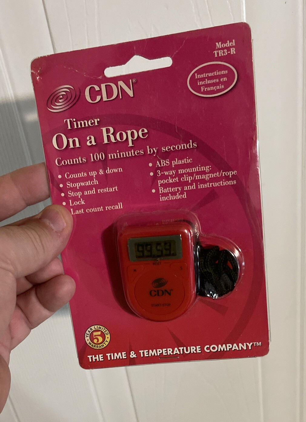 CDN Timer On A Rope Model TR3-R Stopwatch