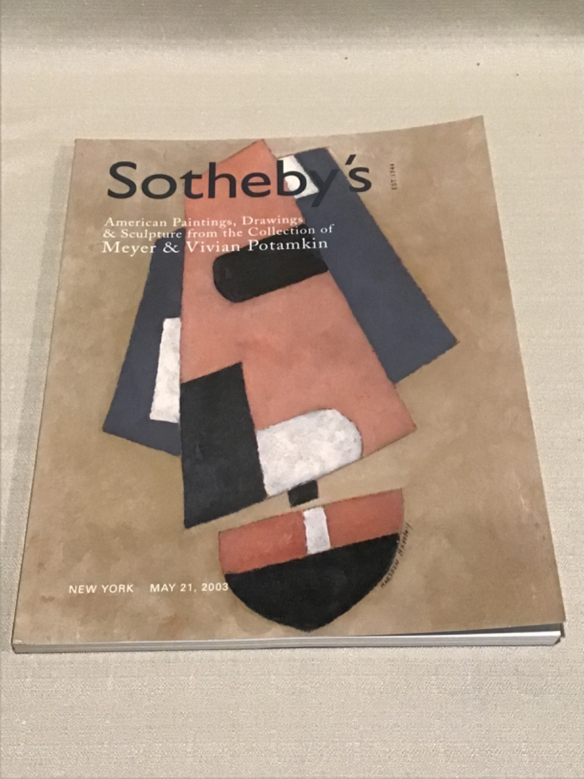 Sotherbys NY May 2003 American Paintings Drawings & Sculpture Potamin Collection