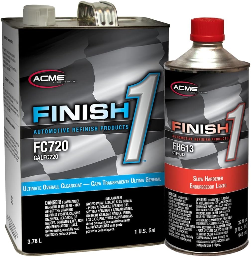Finish 1 Ultimate Overall Clearcoat, FC720, 1GAL /with Hardener (Hardener Slow )