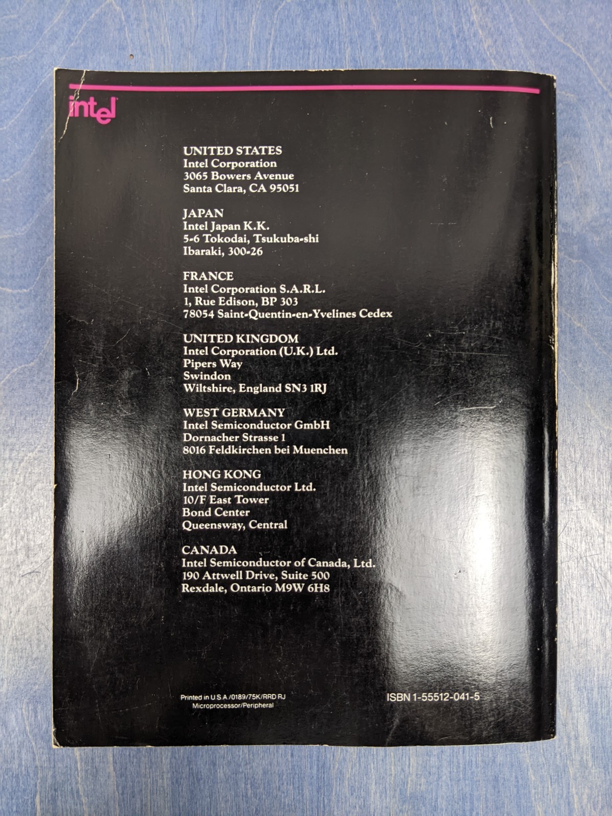 1989 Intel Microprocessor and Peripheral Handbook Volume 1 OEM Book 230843-006