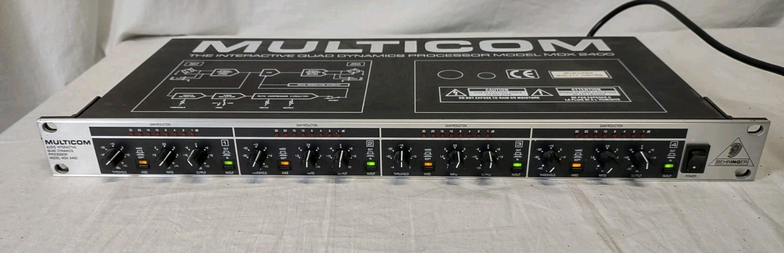 Behringer Multicom, MDX 2400 Multicom Audio Interactive Quad Dynamics Processor