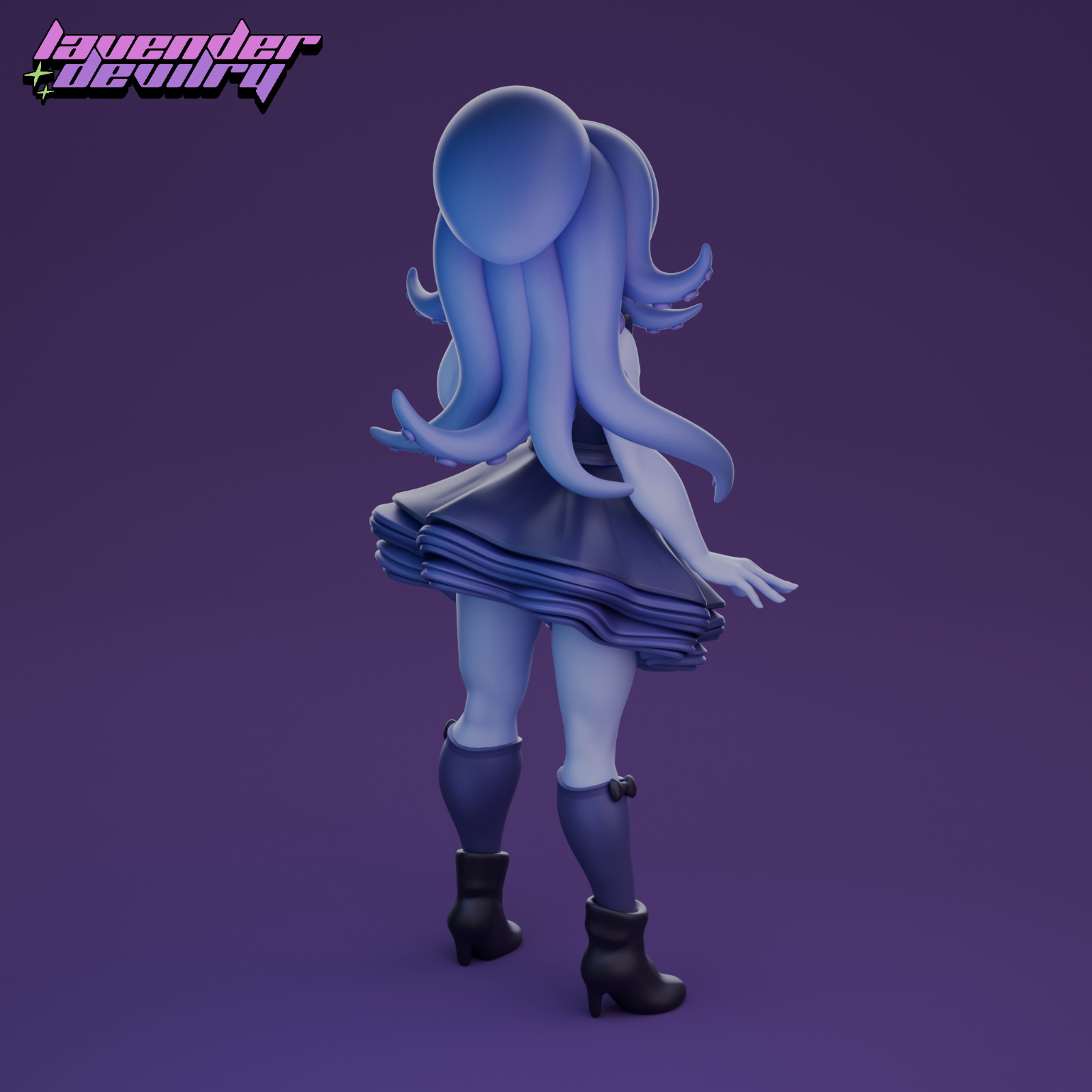 figure 32/75mm Octogirl Cepha Sepiida by LavenderDevilry