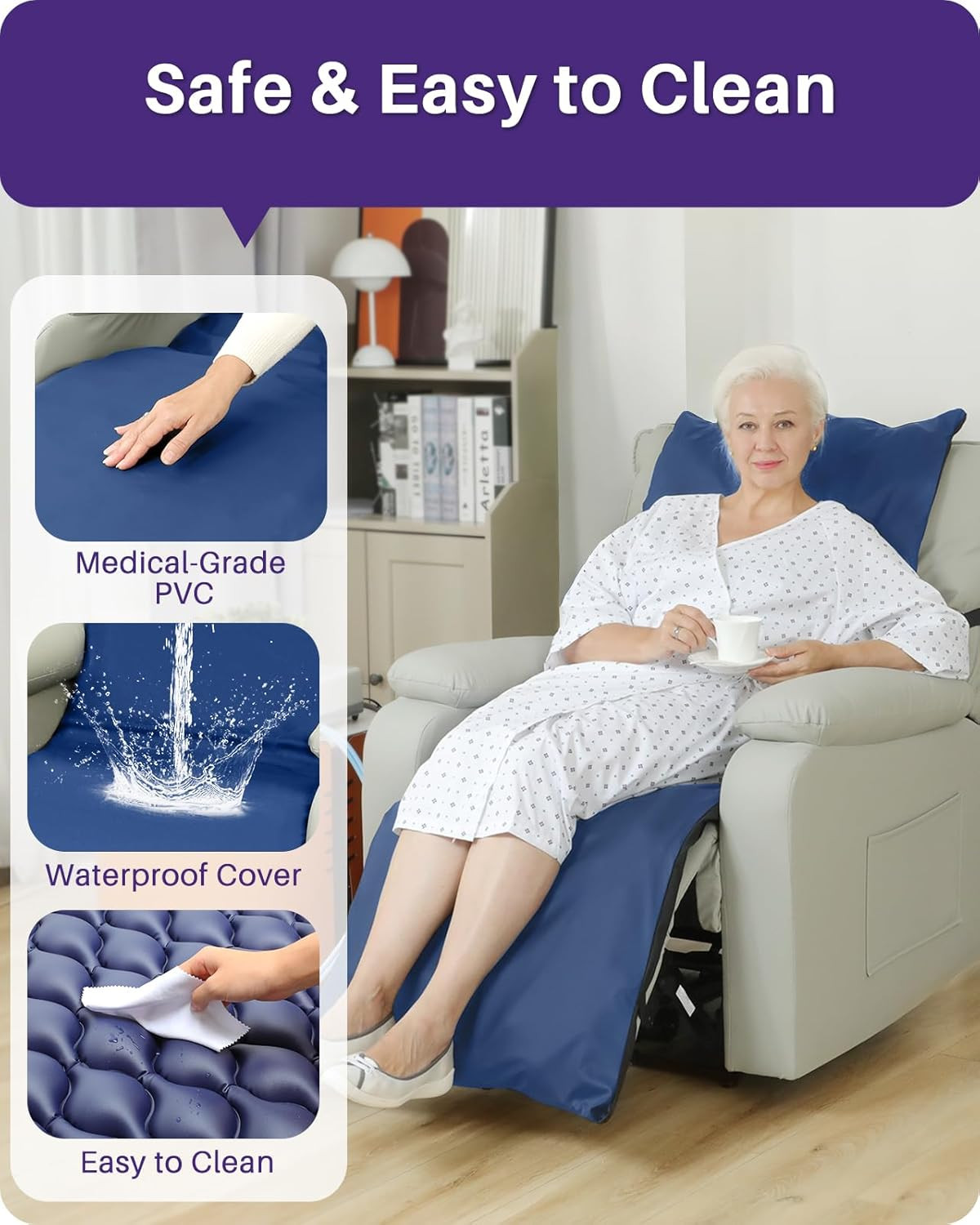 Recliner Air Pressure Pad - Prevent Bedsores with Comfort & Support