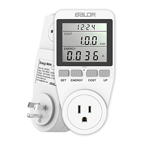 BALDR Power Monitor Energy Saving Power Meter Wat Kwh Electricity Analyzer 6mode