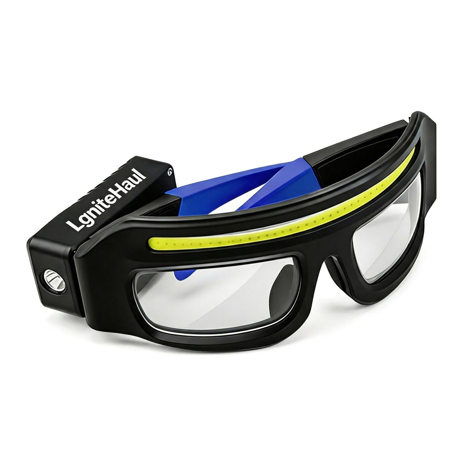 Safety Glasses with Lights Rechargeable Headlight with Motion and Touch Contr...