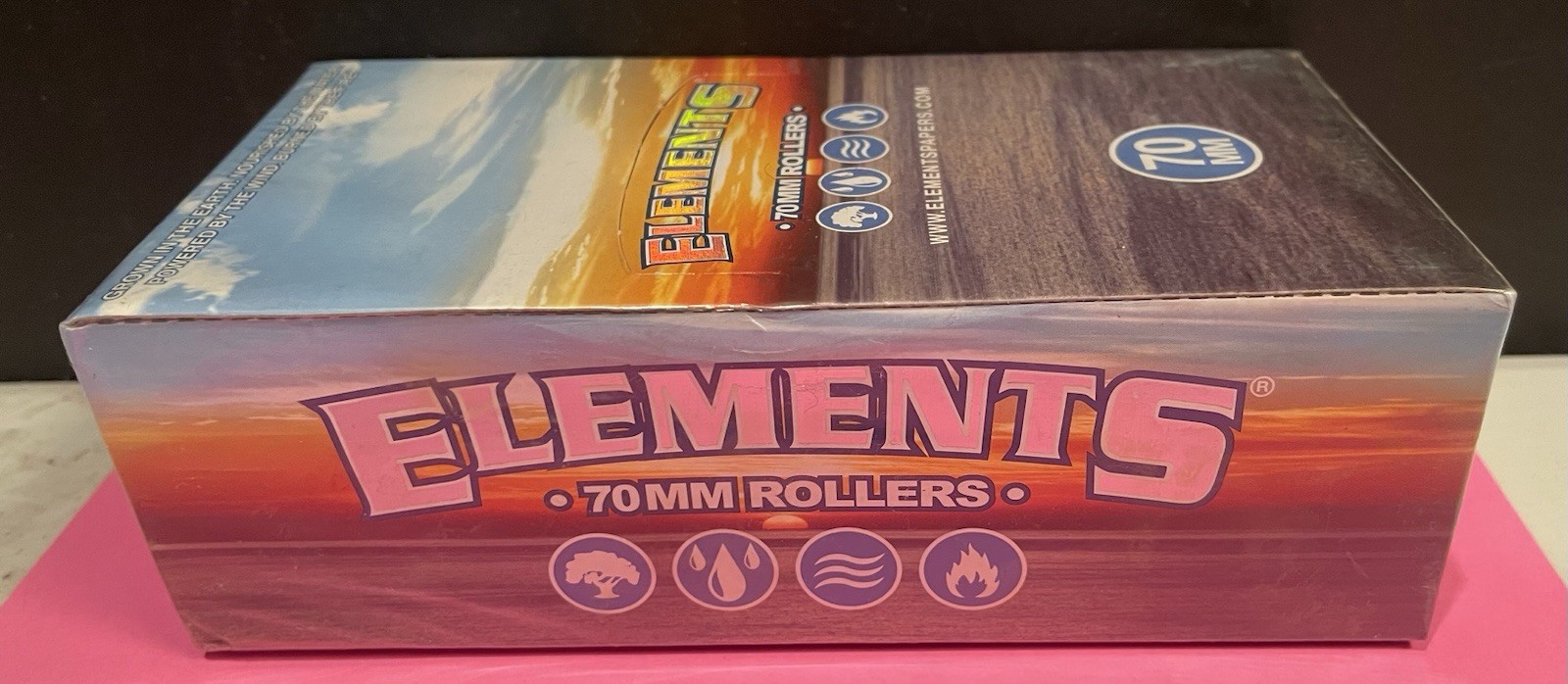 FULL BOX Elements Paper Roller Machine 70MM 12 - INDIVIDUAL ROLLERS SEALED PACKS