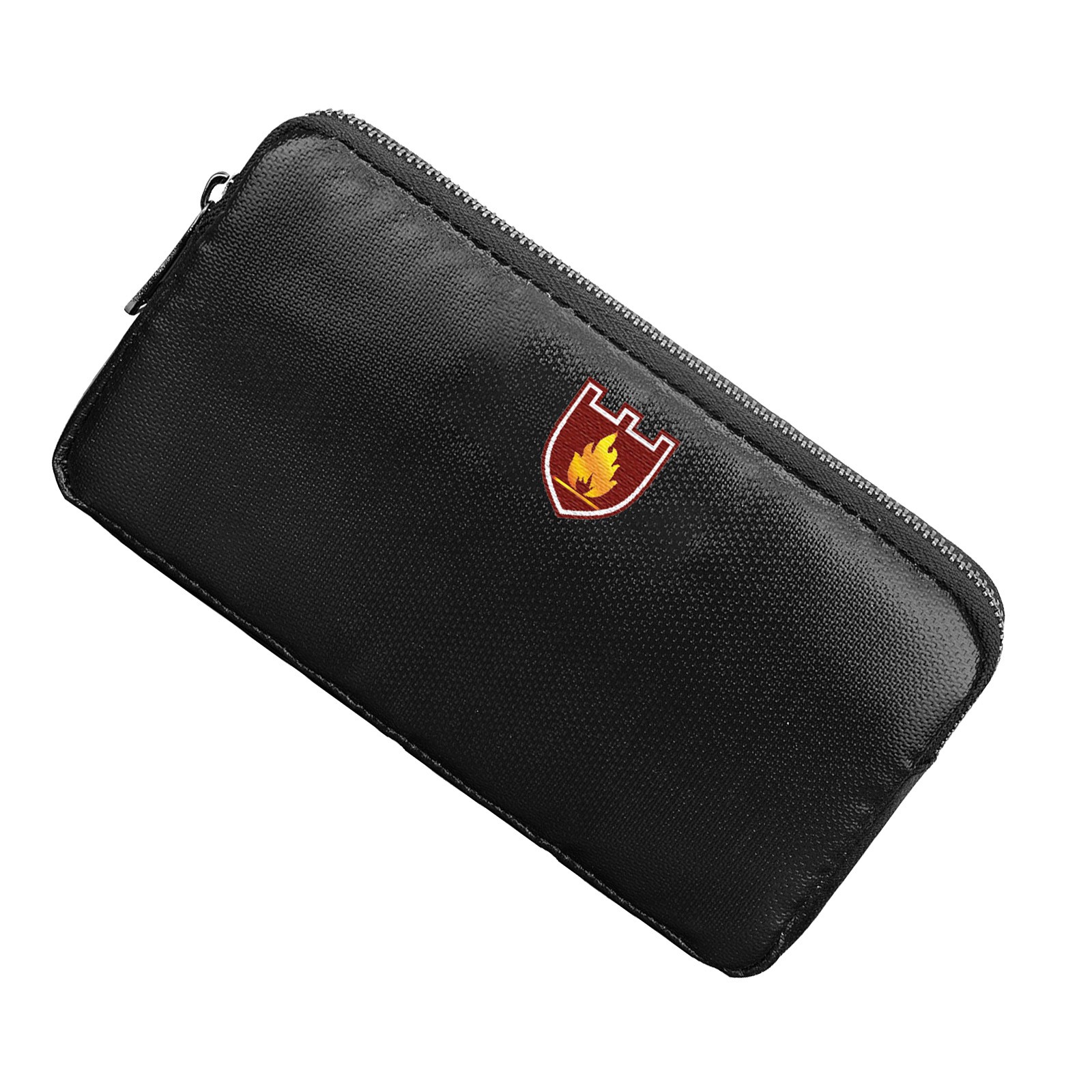 Silicone Coated Fiberglass Fireproof Bag Waterproof Document Pouch With Zipper