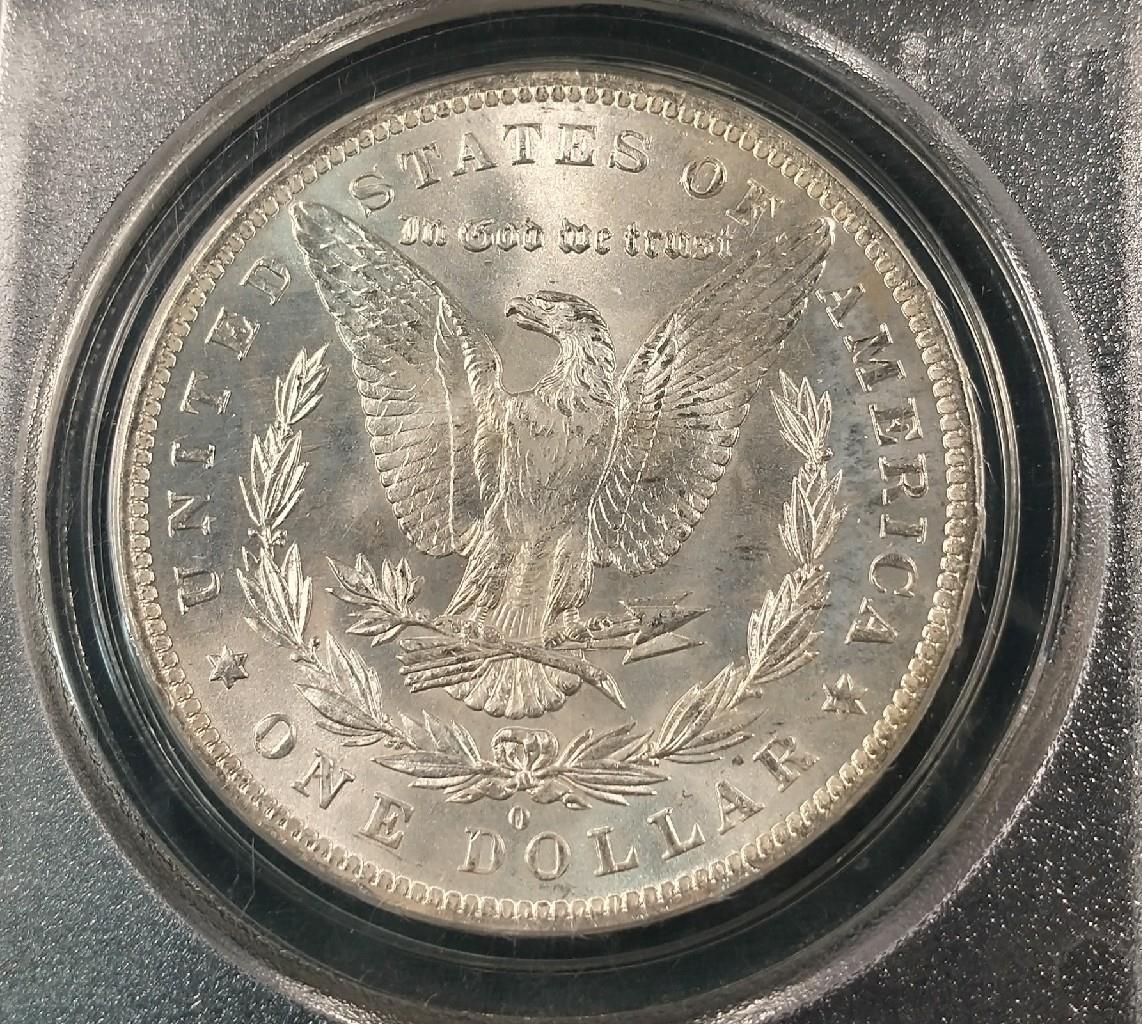 1884-O MORGAN SILVER DOLLAR - PCGS MS63