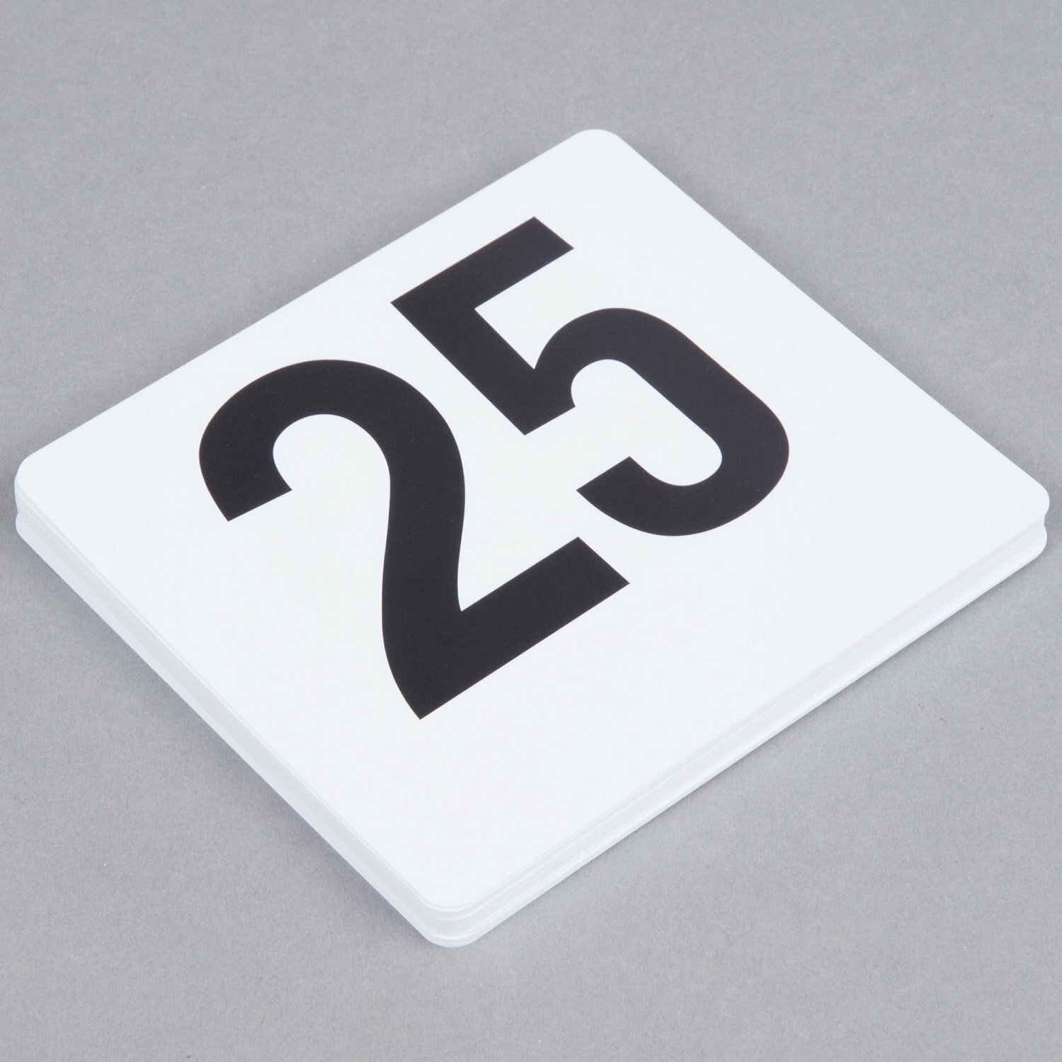 ROY TN 1 25 -Royal Industries Number 1-25 Plastic Number Card Set, Plastic, 4''