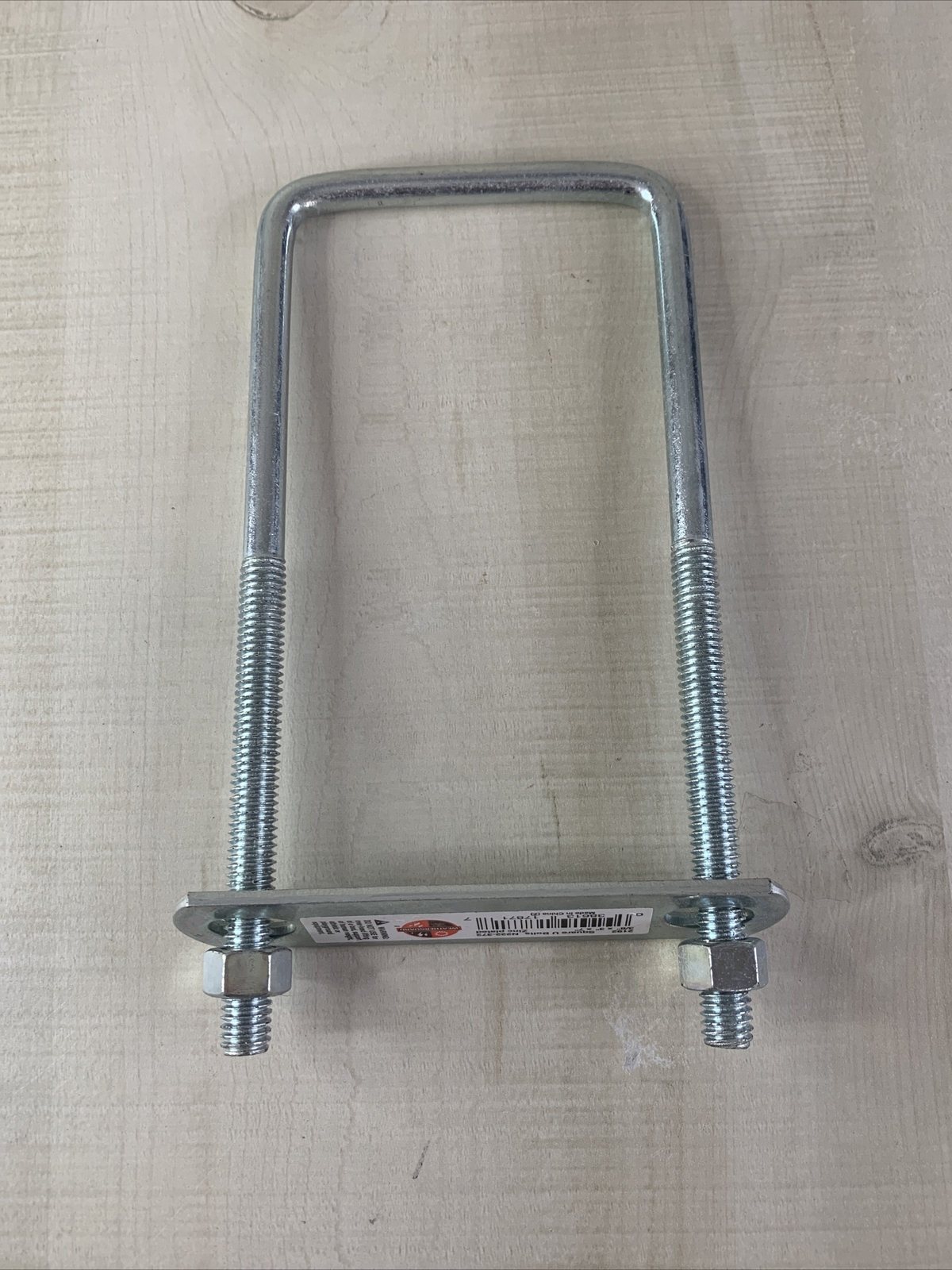 National Hardware Square U Bolt N222-372 Zinc Plated Steel 3/8” X 3” X 7” NEW