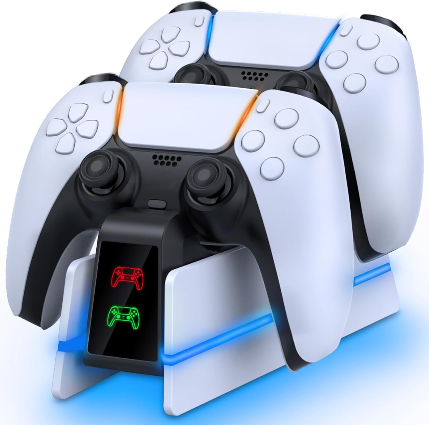 PS5 Controller Charging Station Dock 2 Controller Charger Stand LED Fast Charge