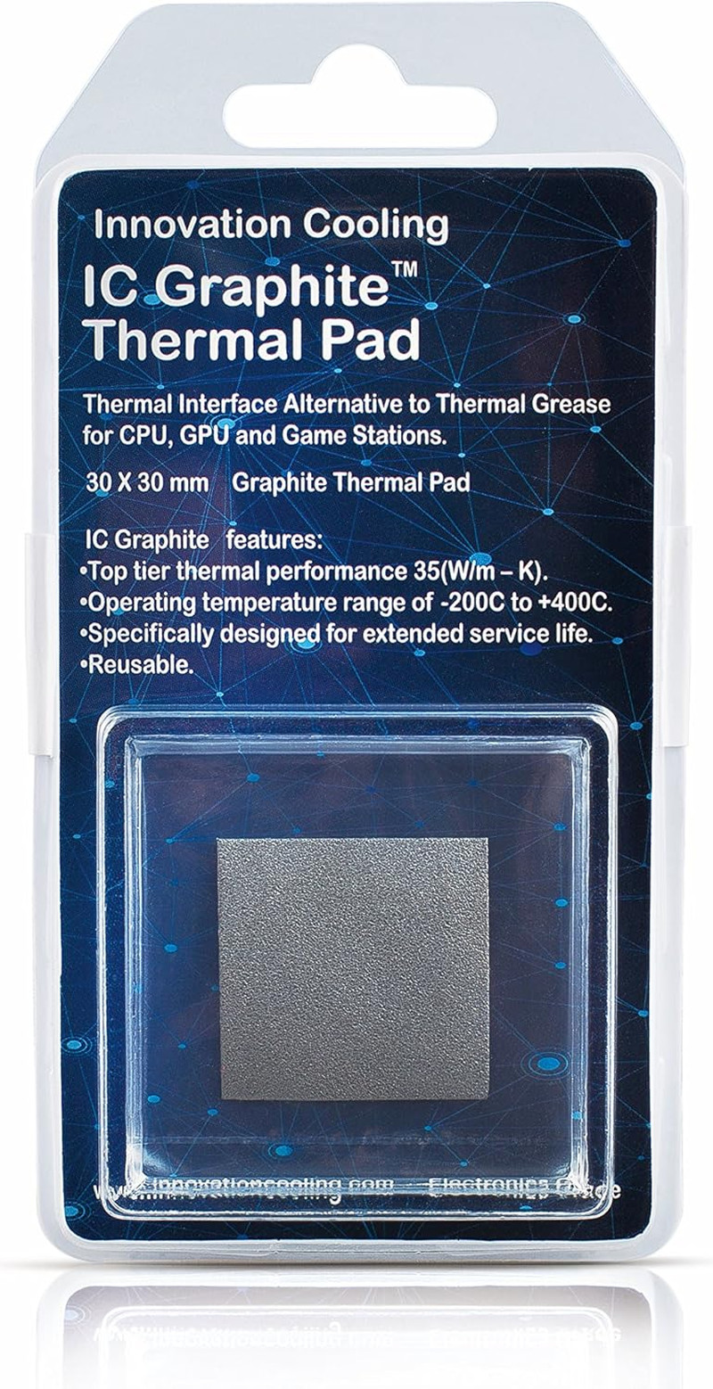 Graphite Thermal Pad – Permanent Replacement for Thermal Paste/Grease (30 X 30 M