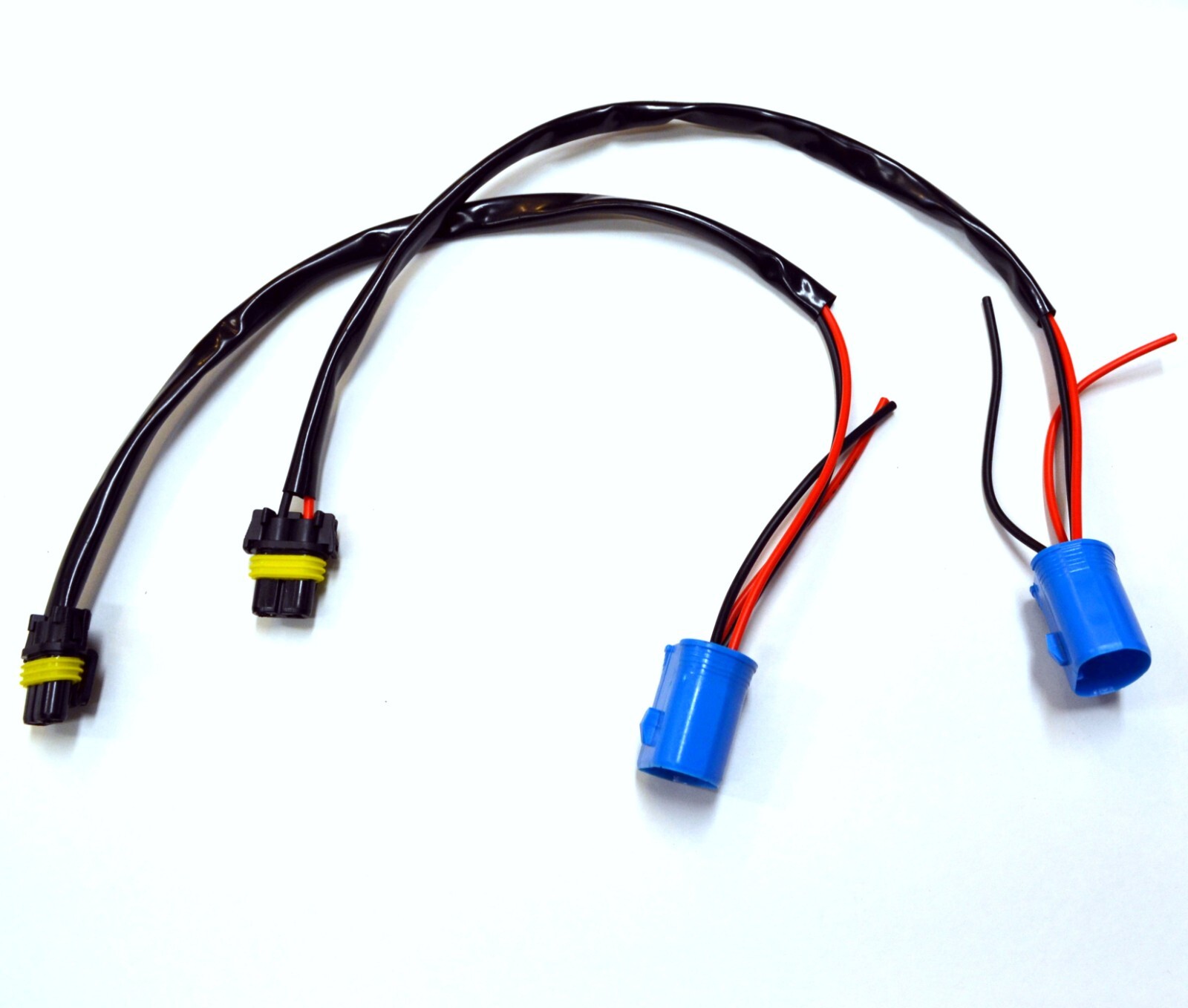 HID Kit Extension Wire 9007 HB5 Two Harness Head Light Bulb Ballast Socket Plug