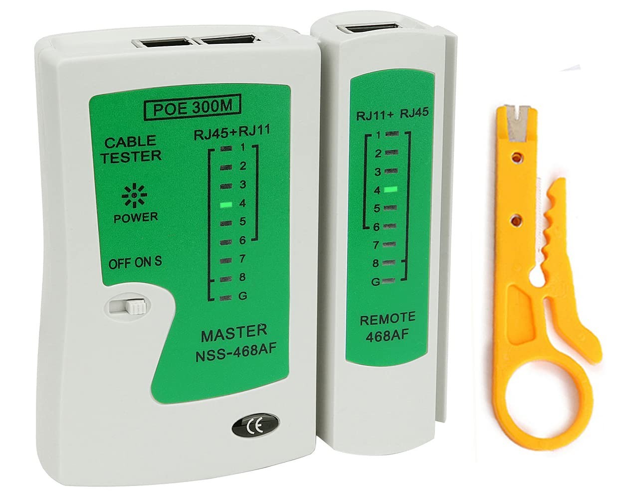 High-Performance Ethernet Tester with Mini Stripper – Quick Continuity Check