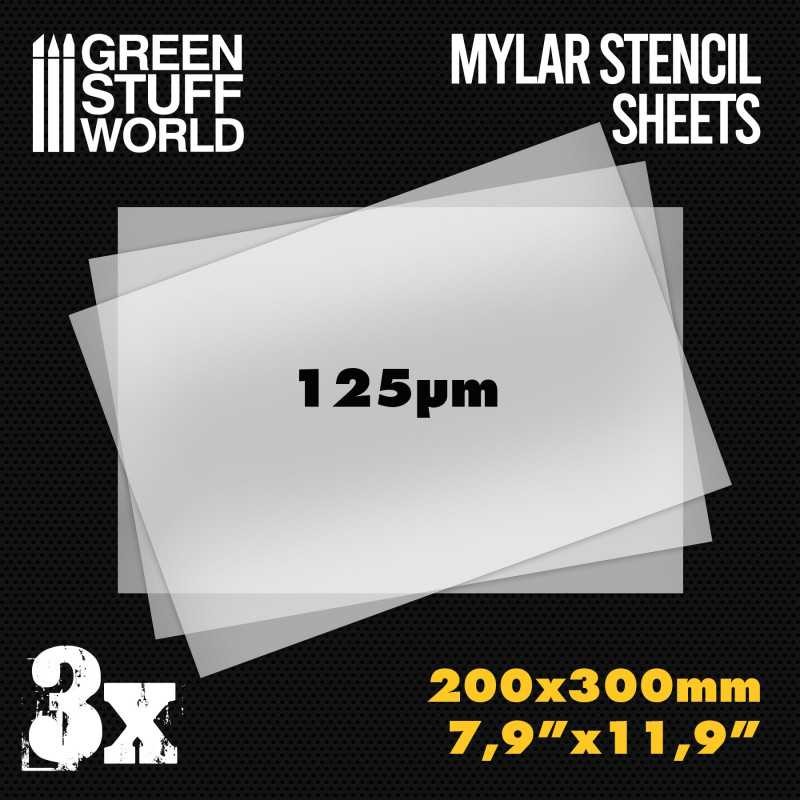 Green Stuff World for Models and Miniatures Mylar Stencil Sheets 10353