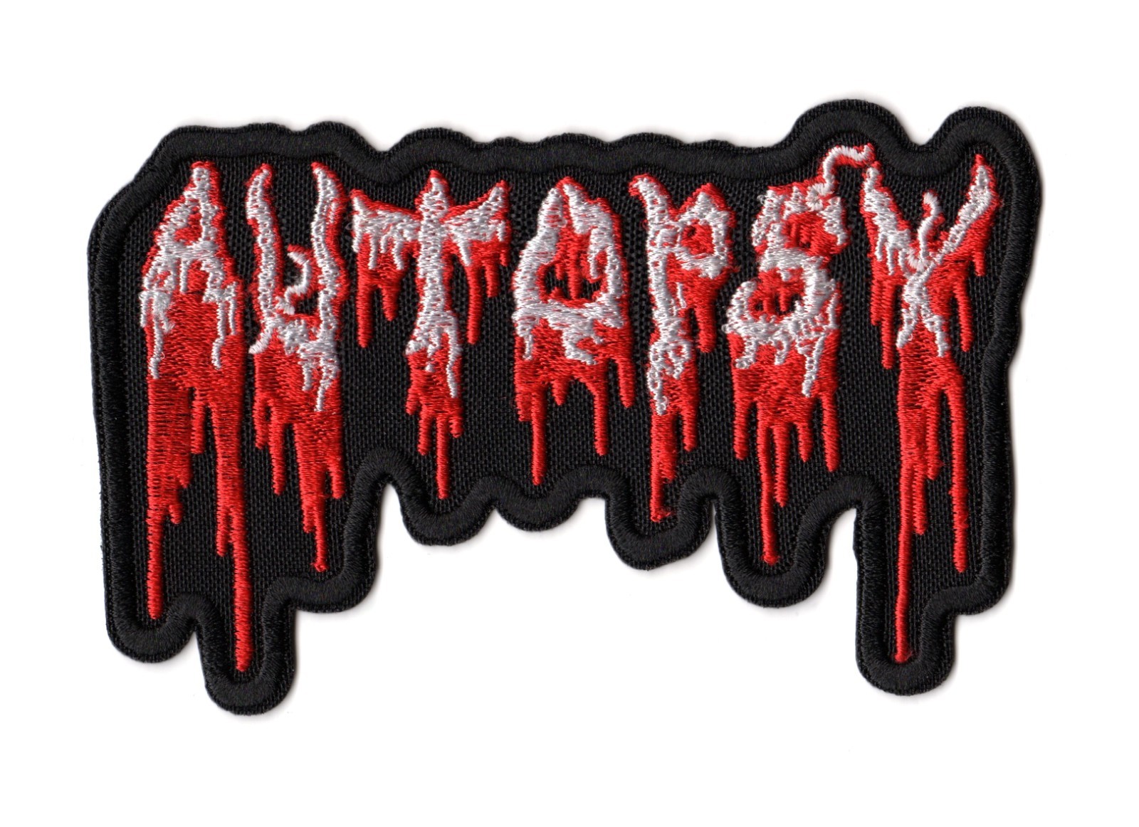 Autopsy Embroidered Sew On Patch American Death Metal Death-Doom Band Logo