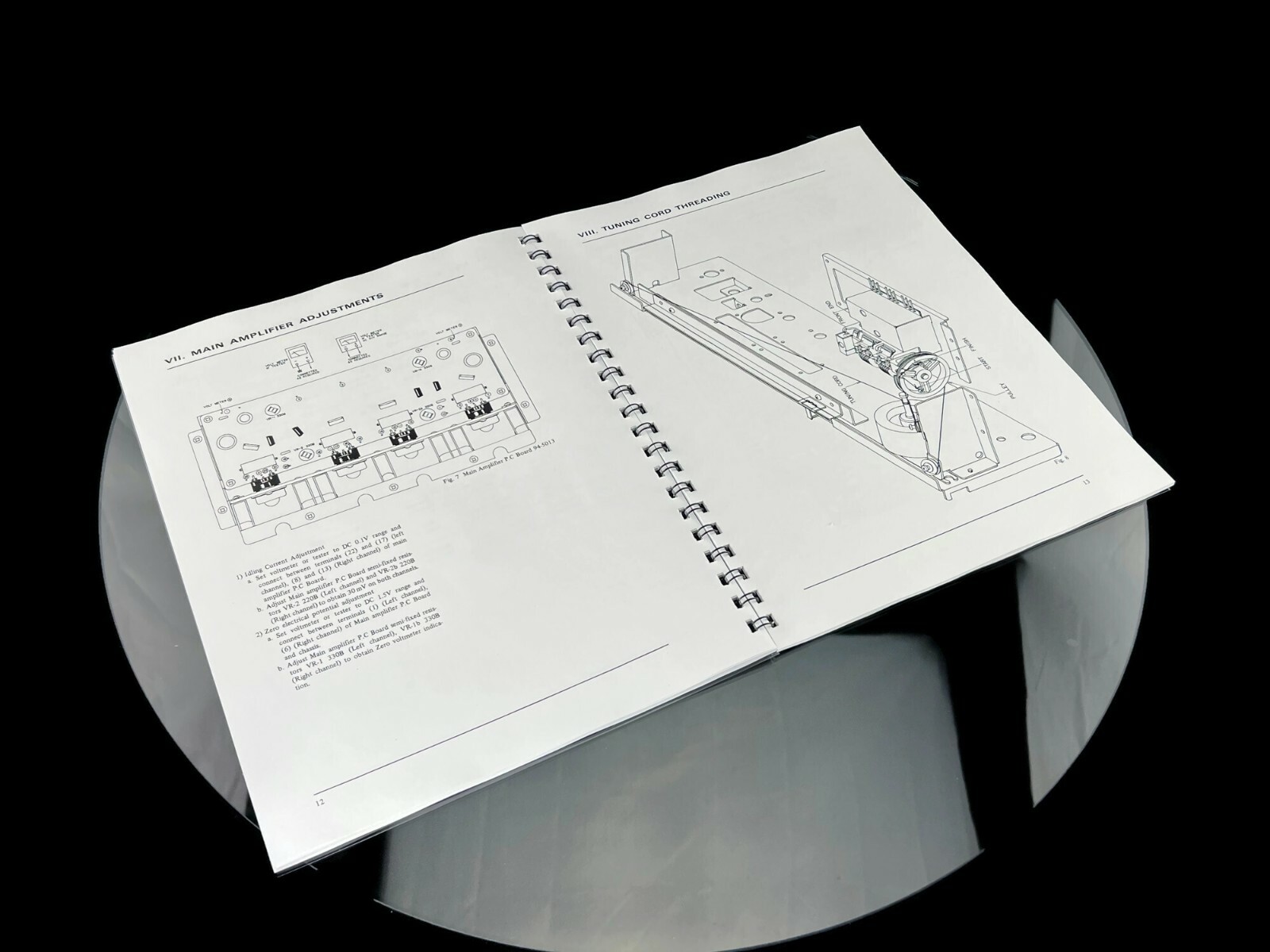 AKAI AA-1030/L Operators Instruction Manual Reprint COIL BOUND