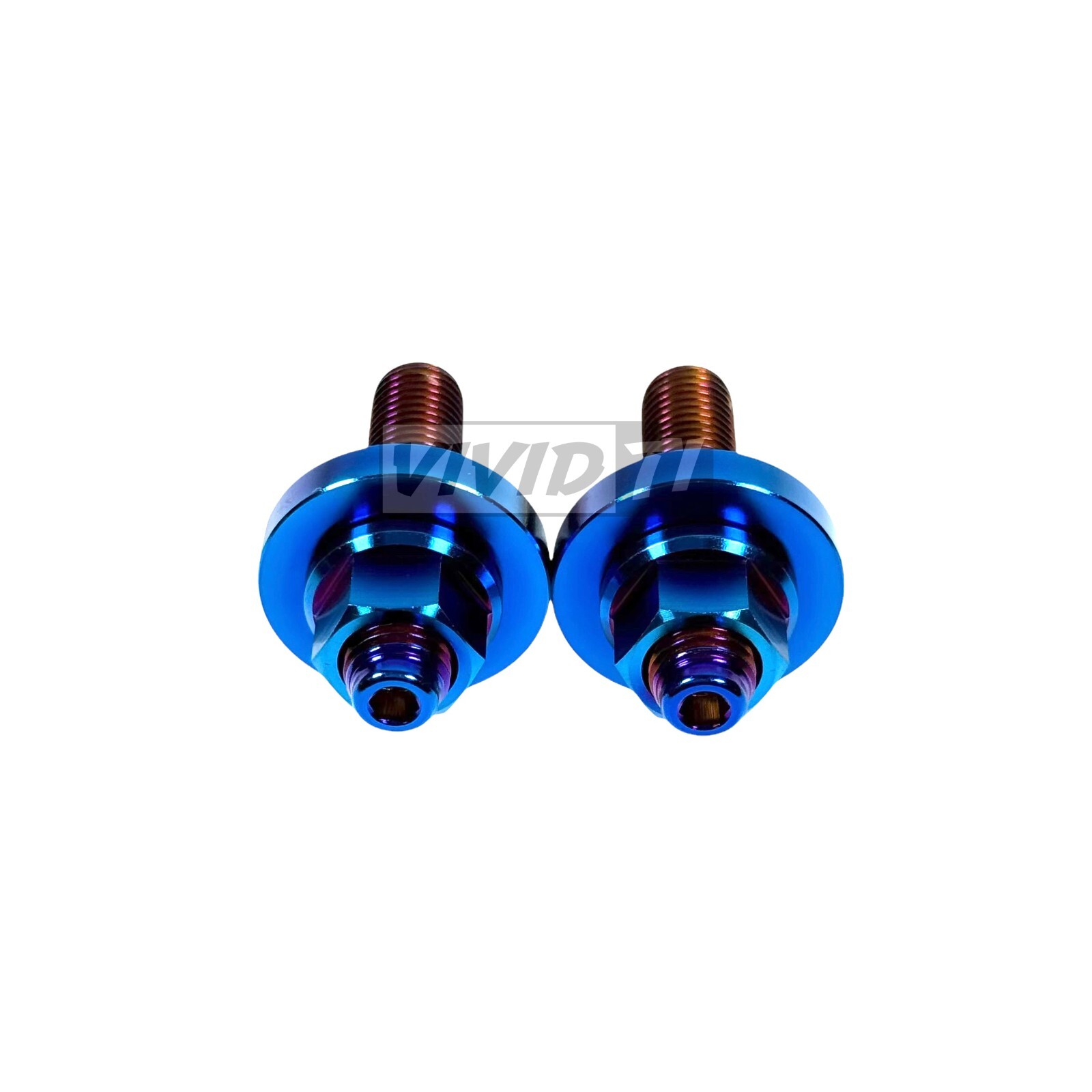 VividTi - Fits Honda B & H Series Titanium Cam Gear Stud Kit Raw Polished Burnt
