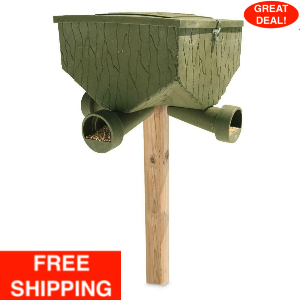 New Feeder Deer Outdoors Feed Bank 150 Lb Capacity Game Food Container Hunting