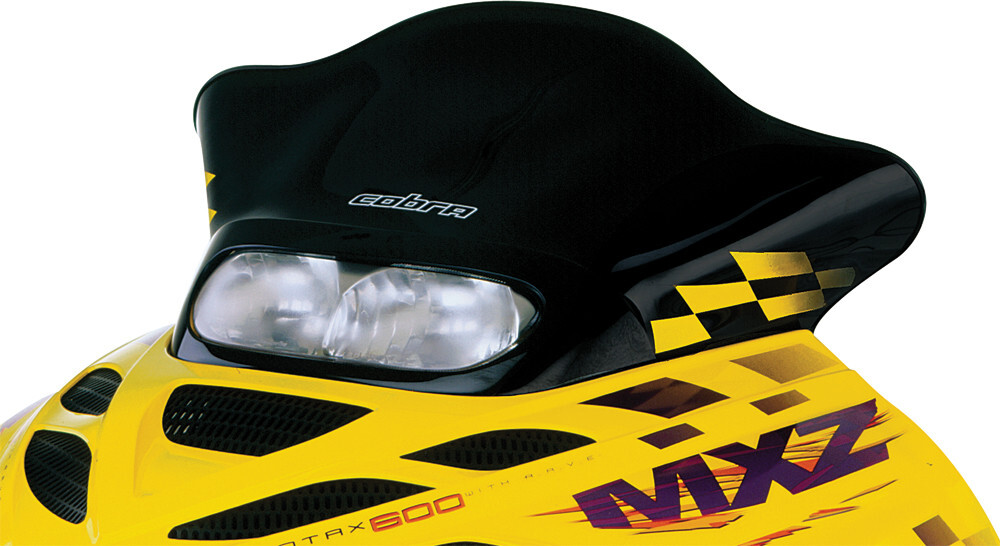 Powermadd Windshield 13.25in. Black/Yellow Checks 13225
