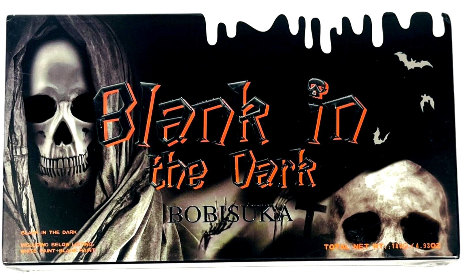 Halloween Blank in the Dark Face & Body Paint White & Black Creme Paint