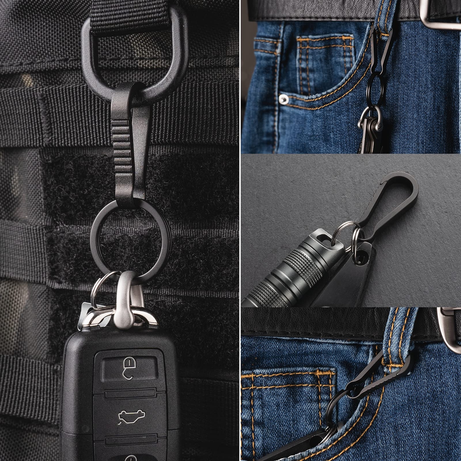 Titanium Key Chain Clip Hook Small Carabiner Keychain Clipedc Quickly Release Ke