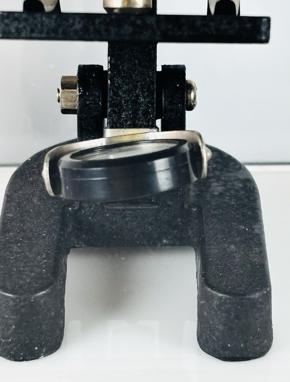 MICROSCOPE/ MINI Trophy /AWARD Encased In Lucite/BLACK BASE/ VINTAGE/ EUC