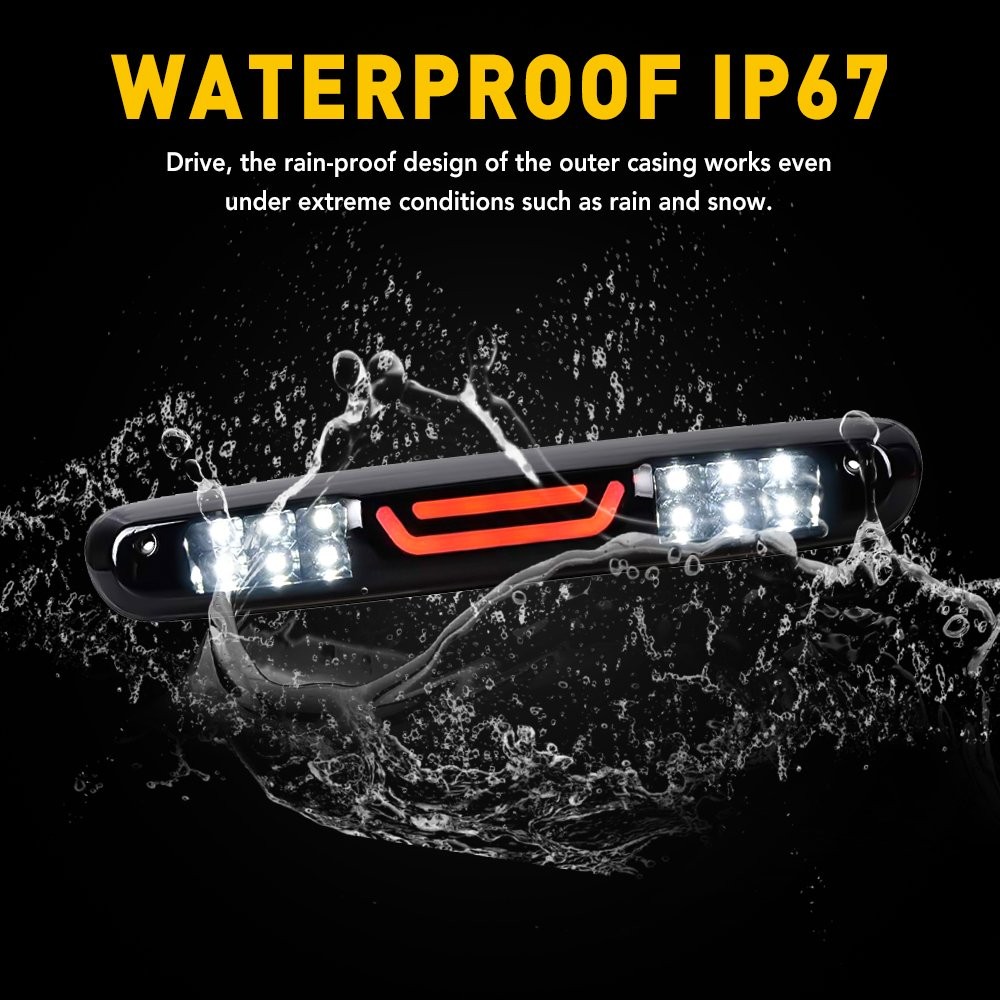 Smoke LED 3rd Third Brake Light Cargo Lamp For 07-13 Chevy Silverado Bright EAG