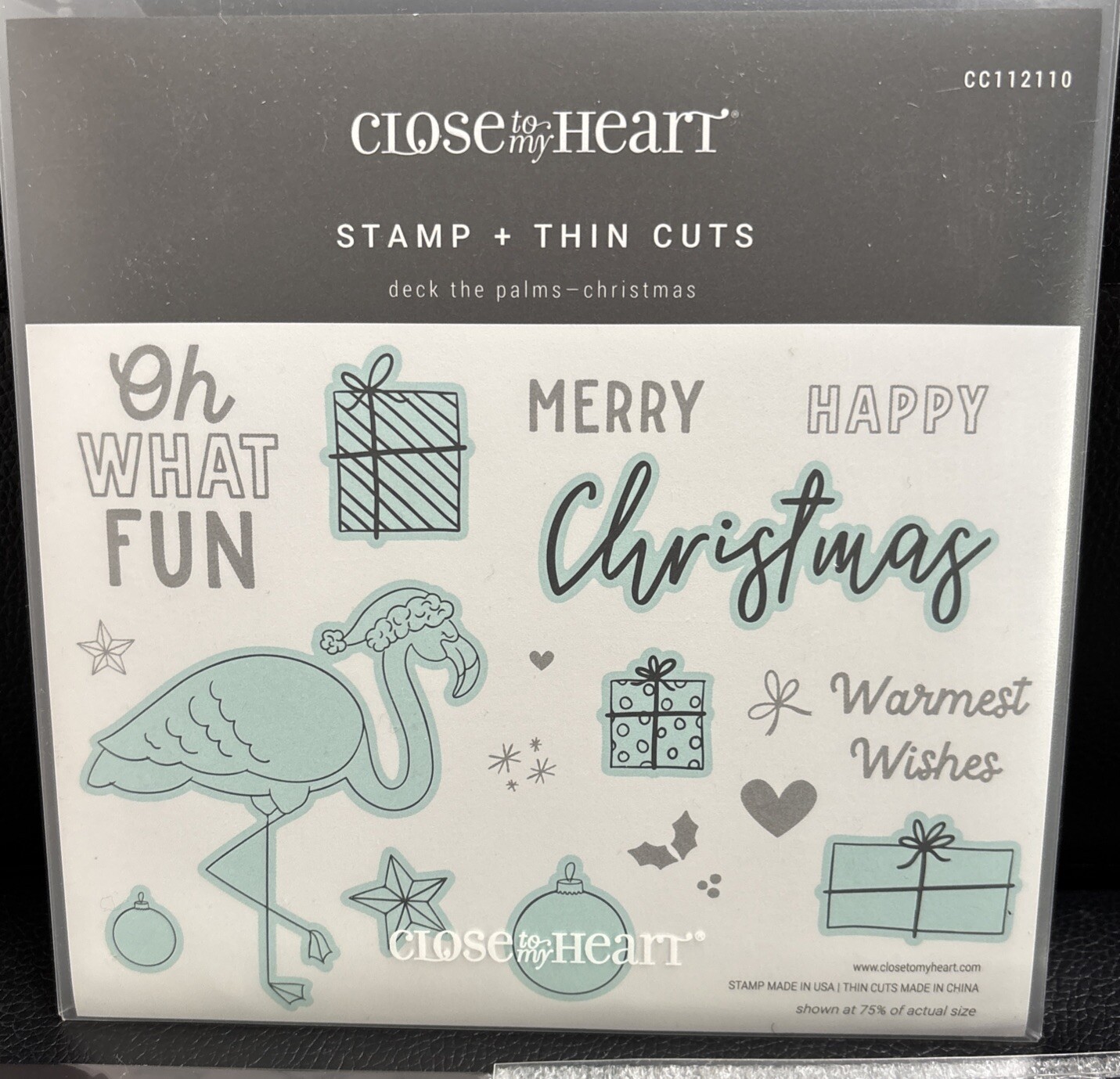 CTMH Stamp & Thin Cuts DECK THE PALMS #CC112110 🏷️ Sale$