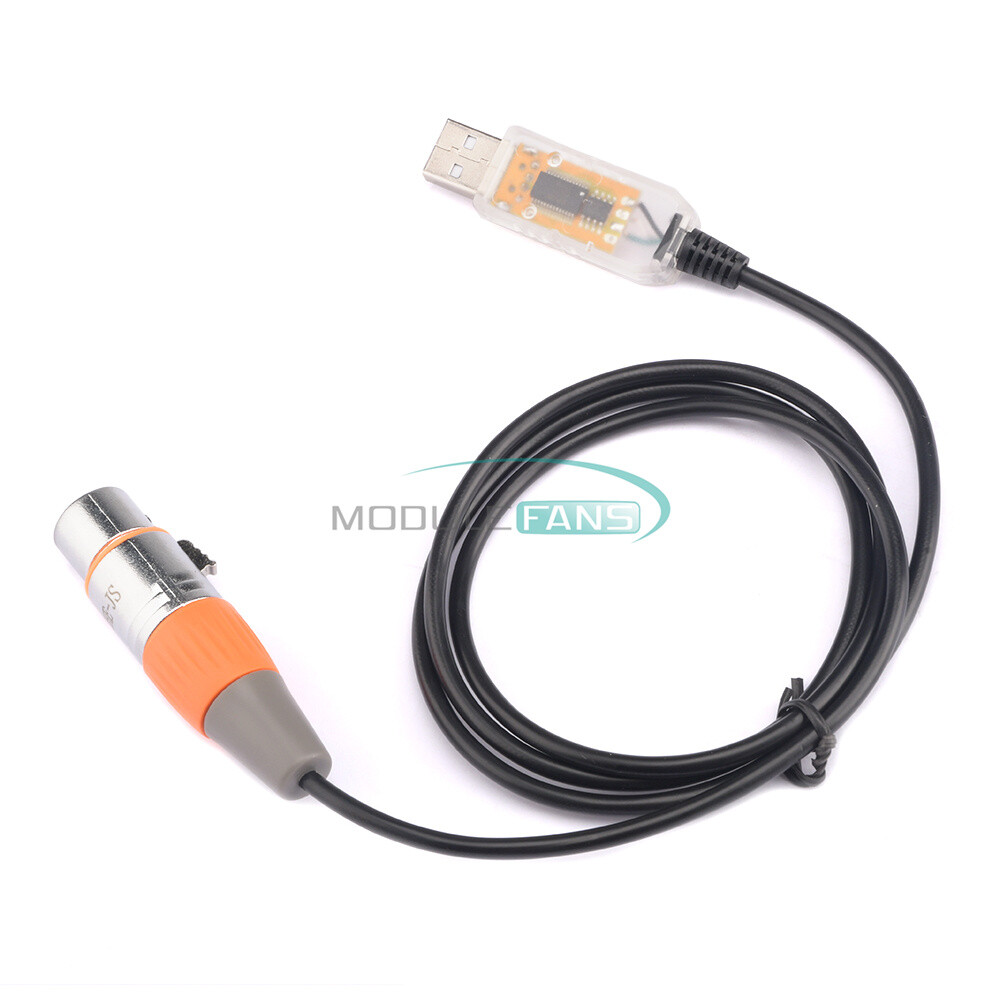 USB to DMX Interface Adapter Cable Stage Light PC DMX512 Controller Dimmer