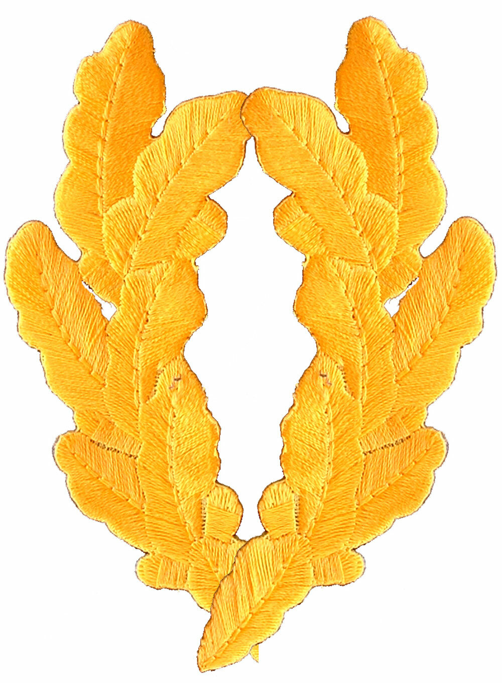 SCRAMBLED EGG GOLD (Set of 2) Embroidered Patch 3-3/4" (0255)