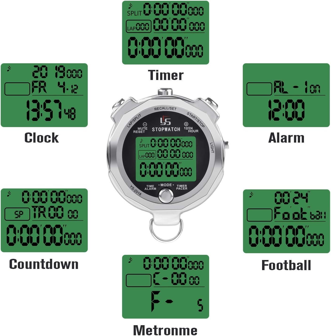 Rainproof Digital Timer for Sports Stopwatch Competition