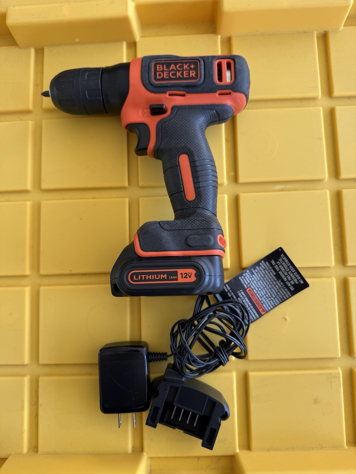 Black+Decker BDCD112C 12v Max Cordless Drill w/ Lithium Ion Battery & Charger