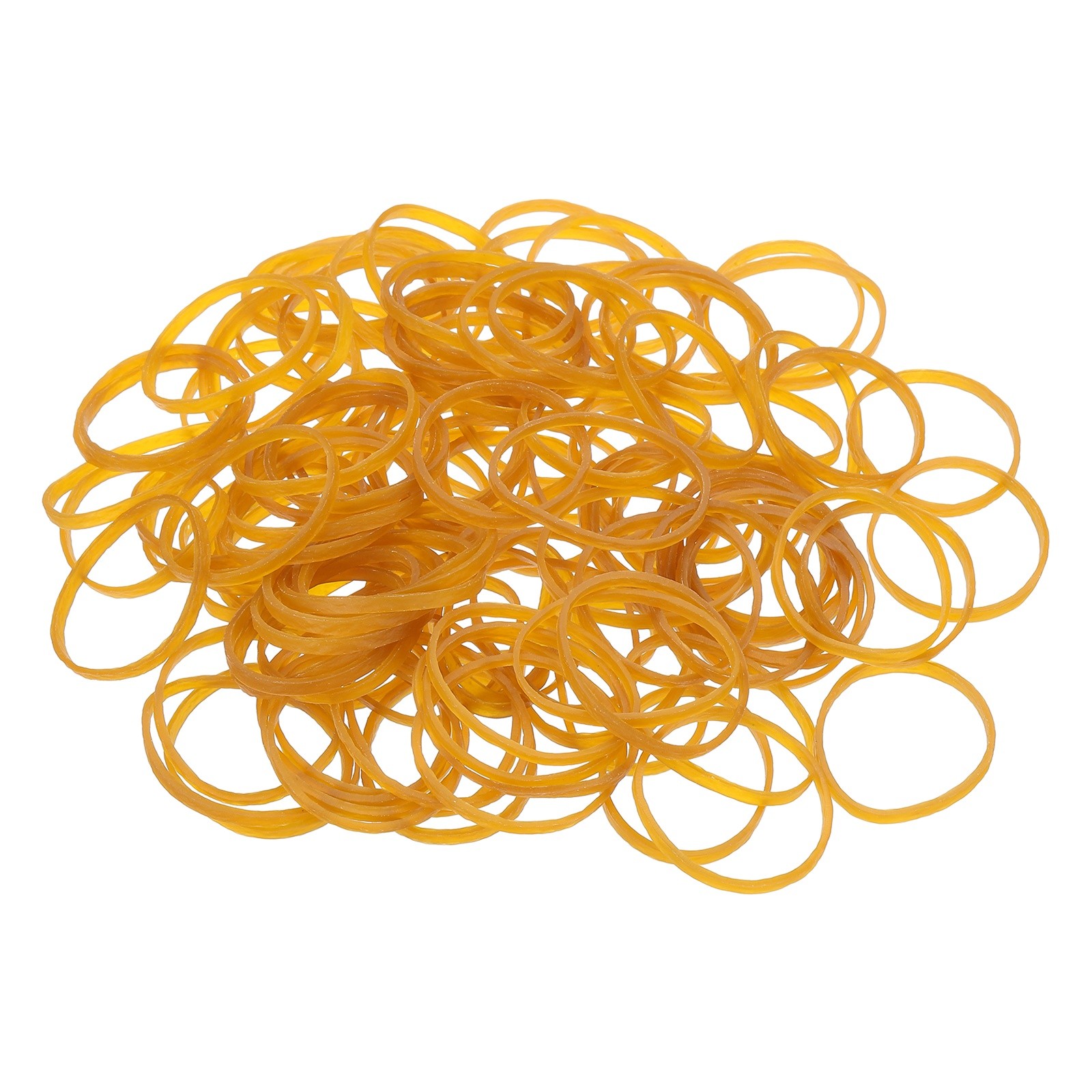 750Pcs Rubber Bands, 2.36x0.12 Inch Elastic Bands for Office Supplies, Yellow
