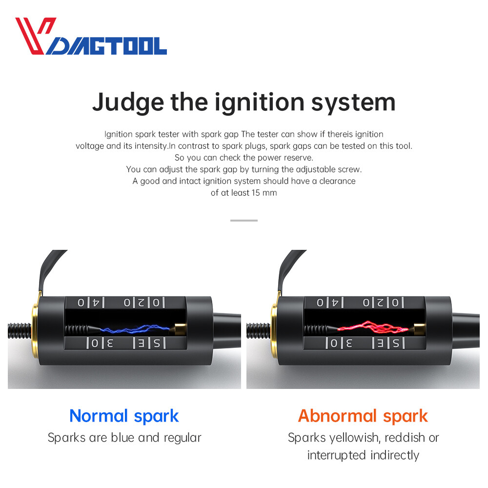 In Line Auto Spark Plug Tester High Energy Ignition Coil Engine Diagnostic Tool