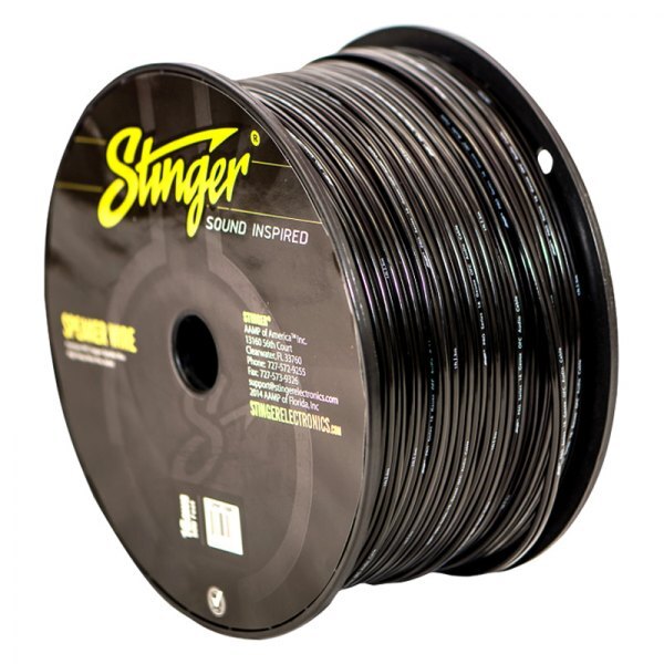STINGER SPW516BK / Pro Series TRUE SPEC - 16 GA OFC SPEAKER WIRE (500 FT)  *NEW*