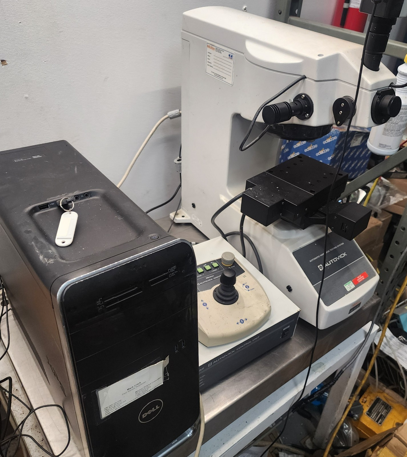 Mitutoyo HM-200 System C Micro Vickers Hardness Testing System Dongle Computer