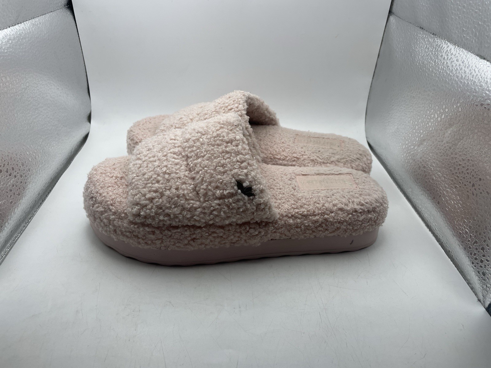Koolaburra Womens Peachee Pink Slide Slippers Shoes 6 Medium (B,M) BHFO 5655