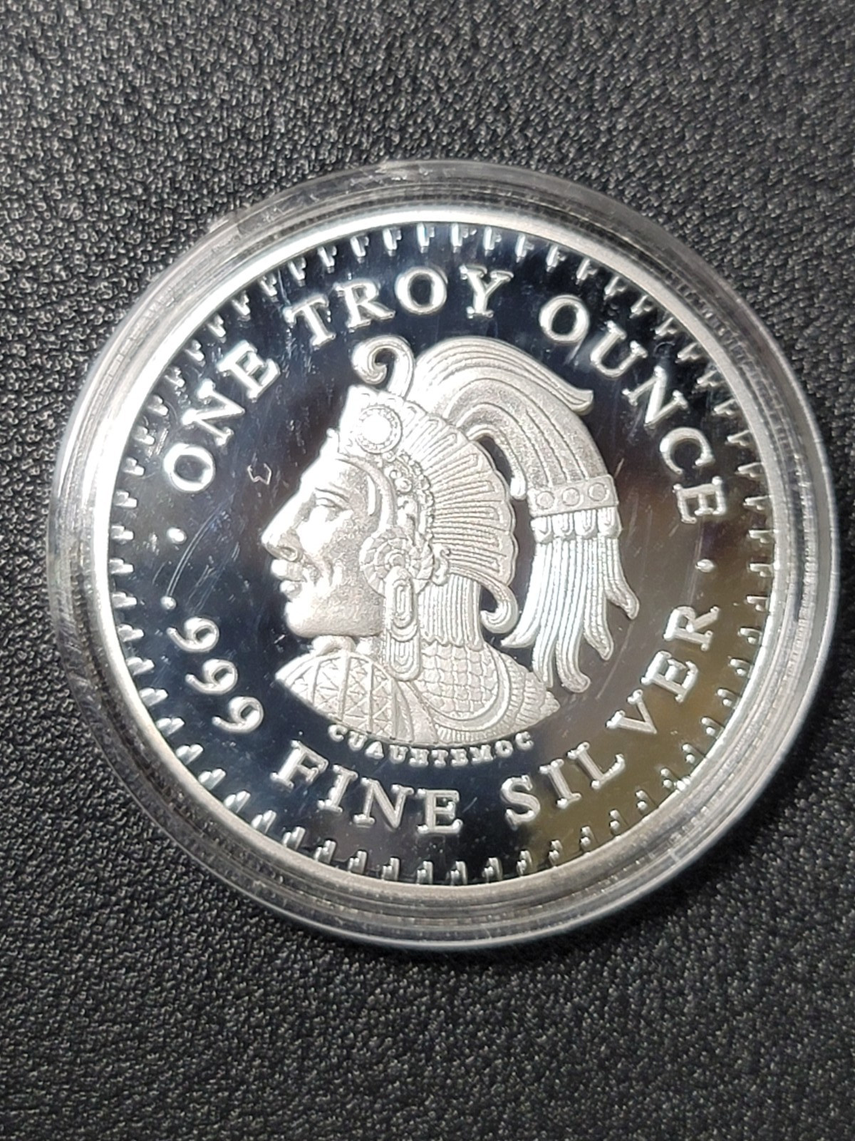 1 oz Aztec Calendar Silver Plated Novelty Round Commemorative Coin
