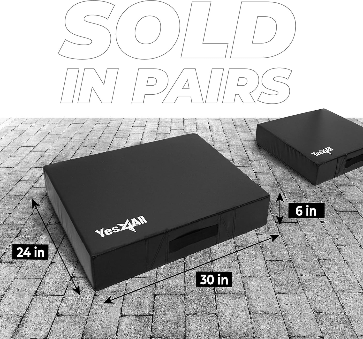 Yes4All Silencer Drop Pads/Weightlifting Drop Pads with PVC Cover & Easy Carry H