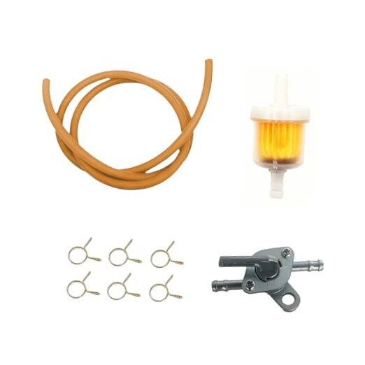 Dirt Bike Gas Fuel Hose Line, Motorcycle Petrol Fuel Line Hose Oil Pipe Orange